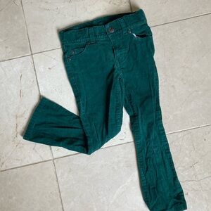 Janie and Jack size 4 toddler green corduroy boys pants